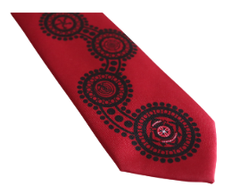 Tie - Indigenous Red (Students and Alumni)