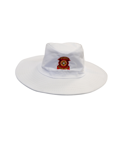 Cricket Hat White Broadbrim